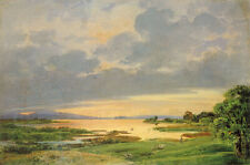 Chiemsee am Morgen Ernst Kaiser Sonnenaufgang Ufer Chiemseemaler A3 051