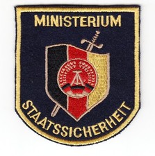 Aufnäher Ministerium Staatssicherheit ( MfS der DDR ) Volksmarine - blau Stasi