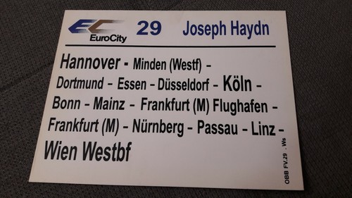 Zuglaufschild joseph - zuglaufschild, 29