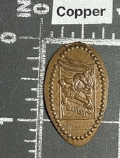 Sechs Flaggen 6 Amusement Park Bugs Bunny Looney Tunes Länglich Gepresstes Penny