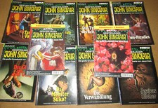 14 Geisterjäger John Sinclair, 2x 3er Sammelband u. 8  Romanhefte wie Abb. bk076