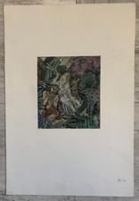 Gouache Mythologische Szene