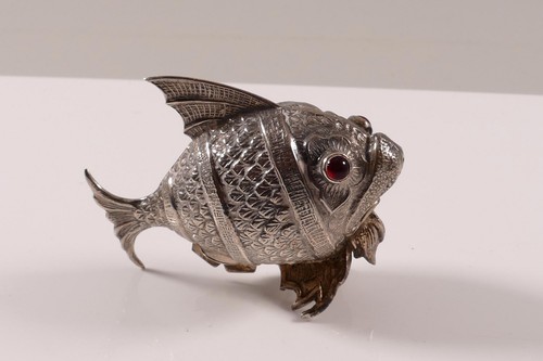 Silberfigur silber fisch - fisch, mit