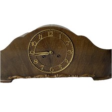 Antike Holz Tischuhr, Kaminuhr, Standuhr, Unmarkiert ca. 1900 Er  R-LR6D