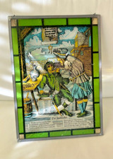 Antik GLAS Fensterbild