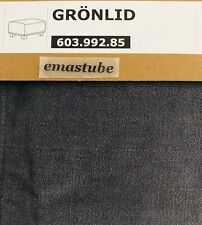 IKEA Grönlid Bezug für Hocker klein Schemel Ljungen mittelgrau 603.992.85 NEU