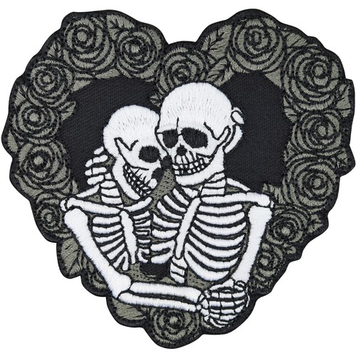 Totenkopf aufnäher biker - totenkopf,
