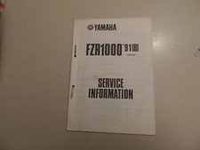 Werkstatthandbuch Service Information Heft Yamaha FZR 1000 Modelljahr 1991
