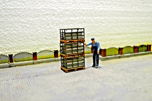 Ladegut gitterbox auf palette - gitterbox,