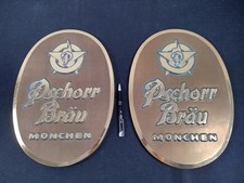 "2" Werbeschilder - Pschorr Bräu München - Bier – Brauerei - Sammlungsauflösung