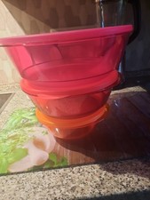 tupperware  konvolut  schüssel  3,5l  2l +1,5l Leuchtturm 