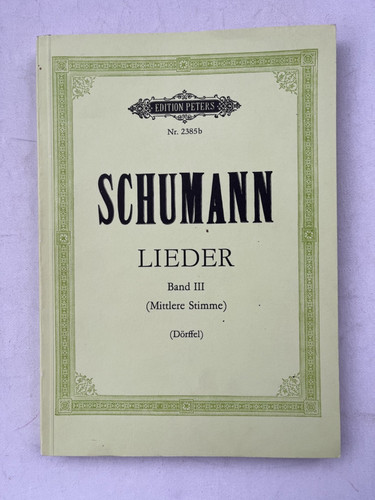 Noten schumann lieder - ,