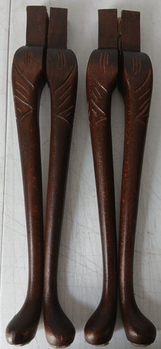Vintage holz tischbeine - vintage, 4