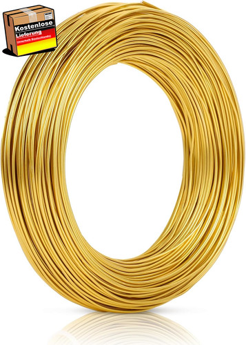 Goldener schmuckdraht 50m - goldener, 1mm