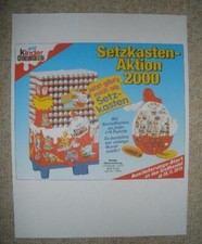 Ü-Ei Werbeblatt Setzkasten