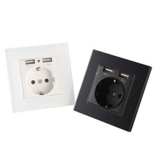 Glasrahmen Steckdose/ Glas