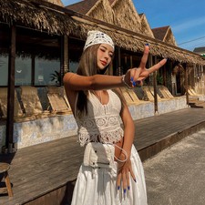 Boho Häkel-Neckholder-Top