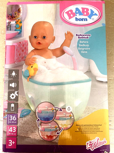 Baby born puppen - puppen, badewanne