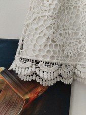 Twiggy Spitzen Short Ibiza Boho Gefüttert Hippie Topshop Baumwolle Neu 40/L