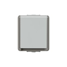 Siemens 5UB4711 Schuko-Steckdose Delta fläche IP44 dunkelgrau/hellgrau