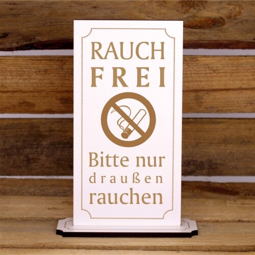 Rauchfrei aufsteller schild - aufsteller,