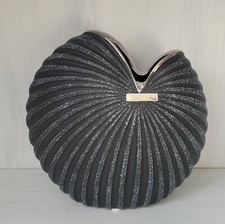 Formano Vase Anthrazit Silber