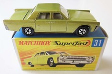 Original Matchbox  Superfast No. 31 A Lincoln Continental mit original "H" Box