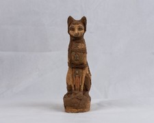 Alte Ägyptische Stein Katze Göttin Bastet Statue Pharaonische Figur Skulptur