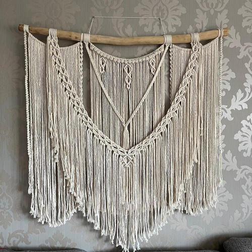 Makramee wandbehang großer - wandbehang,