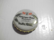 Gebrauchter, gold-weisser Kronkorken Flötzinger Bräu (mehr Text)