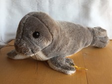 Original Steiff Robbe Seehund grau ROBBY 5375/30 Plüsch-Kuscheltier, neuwertwert