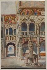 Italienischer Innenhof eines