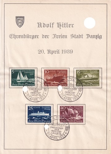 Freie stadt danzig 1938 whw - stadt,