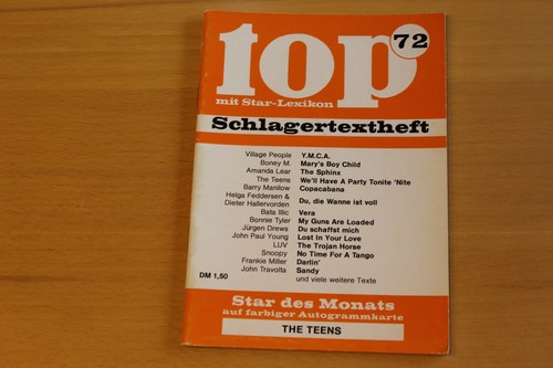 Top schlagertextheft 72 - top,