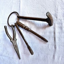 Gartentor Klopfer Schlüsselbund Türklopfer Antik Haustür Deko Werkzeug Gartentür