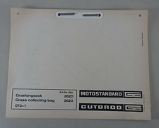 Teilekatalog / Ersatzteilliste Gutbrod Grasfangsack