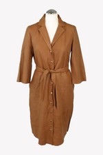 Depeche Damen Kleid Gr. 38 Braun Kleid Shiftkleid Shirtkleid Dress