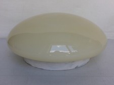 alte runde Deckenlampe Lampe rund gelbliches Glas Art Deco 30er 40er 50er Jahre