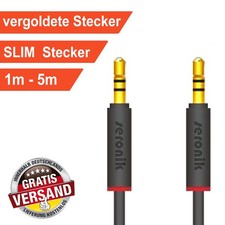AUX Kabel 3,5mm Klinkenkabel Klinke Stecker Stereo Audio Auto Handy 1m 2m 5m