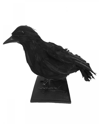 Schwarzer rabe deko - deko, 16cm