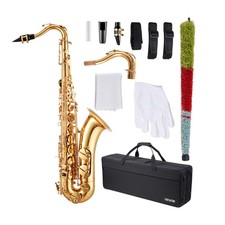 Tenorsaxophon B-Dur 23-Tasten Sax Anfänger Kit Koffer Riemen Mundstück