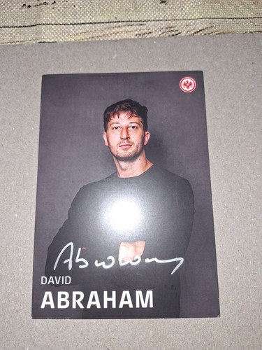 Autogrammkarte david abraham - autogrammkarte,
