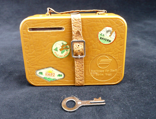 Vintage spardose koffer - vintage,