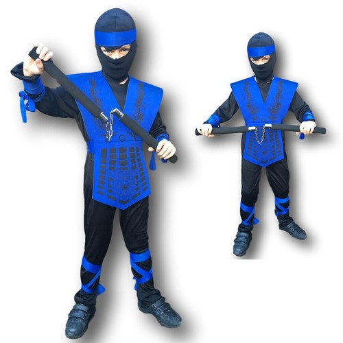 Jungen ninja kostüm blau - ninja,