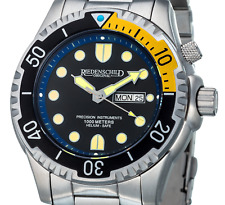 Kampfschwimmer Taucher Herrenuhr 1000M mit Helium Ventil, Leuchtindex, Tag Datum