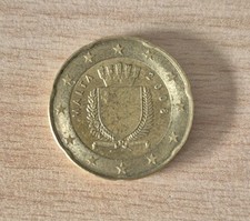 20 Cent Kursmünze aus Malta 2008 - Maltesisches Staatswappen