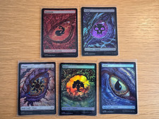 MTG TDM | Dragon's Eye Full Art Basic Land Set | foil | nm | en