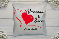 Kissen 40x40 Liebe Herz Namen