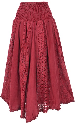 Boho spitzen maxirock - boho,