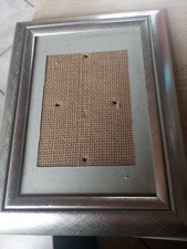 Fotorahmen Set  vintage breiter Holzrahmen,  für Fotos in 13 x 18 cm. Silber 